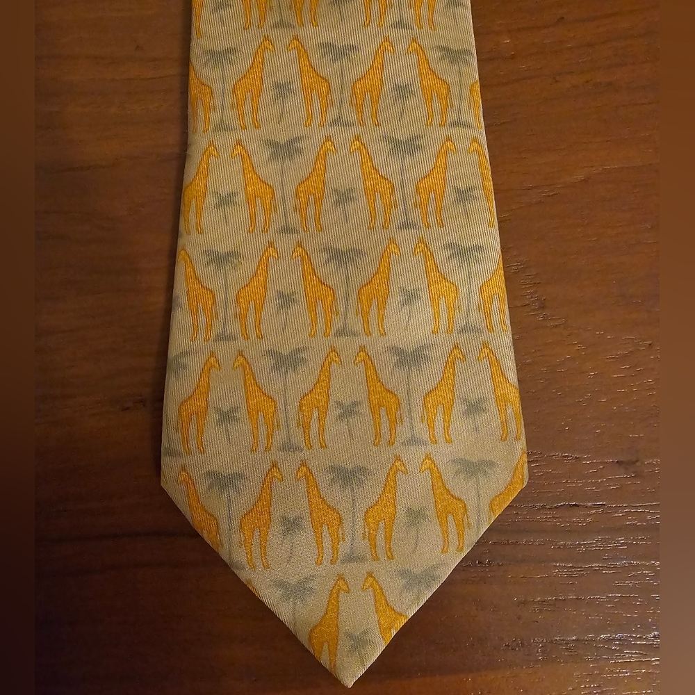 RARE! HERMES 100% Silk Tie Made in France